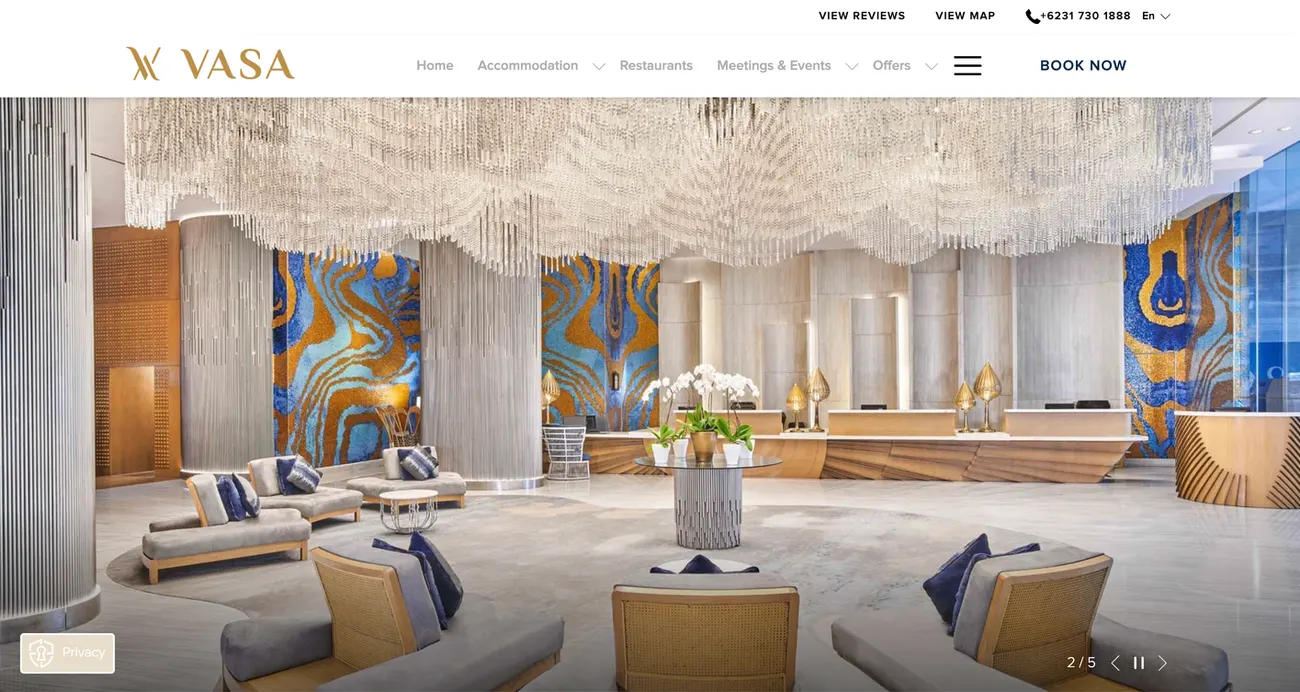 Hotel lounge interior